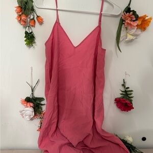 Zara Vibrant Pink Slip Dress